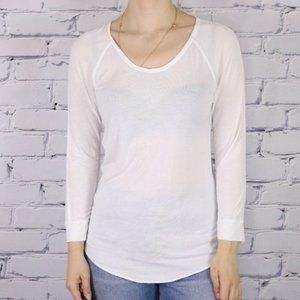 2/$20 Aritzia Wilfred Free white top b628